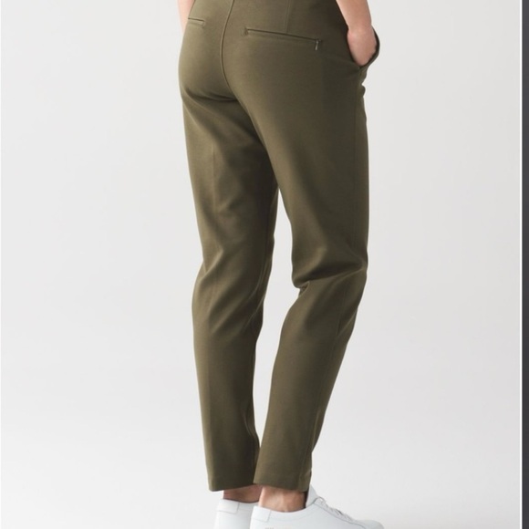 Olive Green Women's Pants - Picture 5 of 6